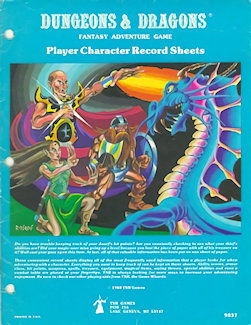 1980 PC Record Sheets, 1st printing