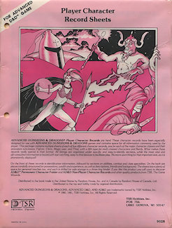 1981 PC Record Sheets