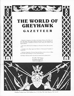 Gazetteer, 1st/3rd print