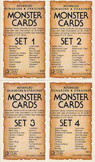 Monster Cards, Front cards