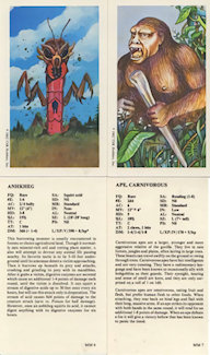 Monster Cards, Card example