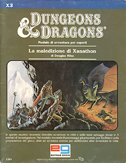 X3 La maledizione di Xanathon, Italy