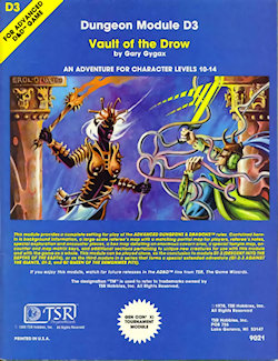 D3 Vault of the Drow, 6th-7th printing