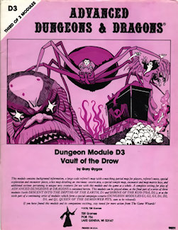 D3 Vault of the Drow, 1st printing