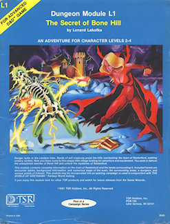 L1 Secret of Bone Hill, 1st-4th printing