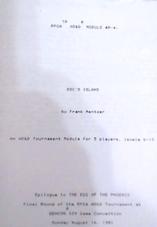 R4 Doc's Island, Pre-Publication