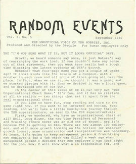 Random Events Sep 80