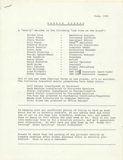 Random Events Jun 81